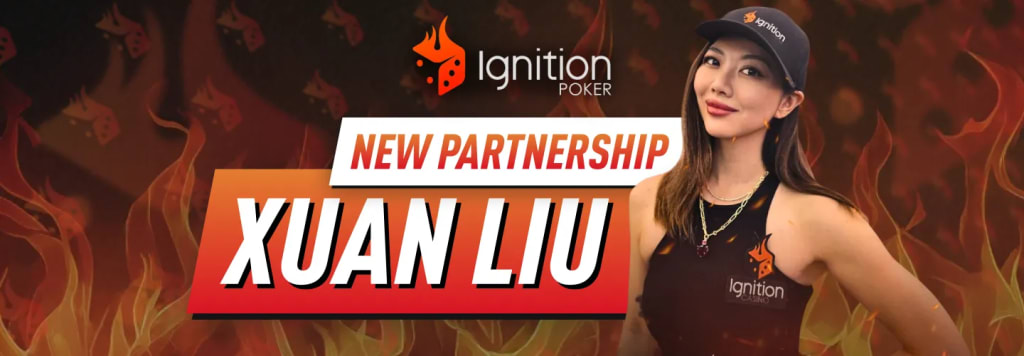 Xuan Liu Signs with Ignition Casino as Brand Ambassador