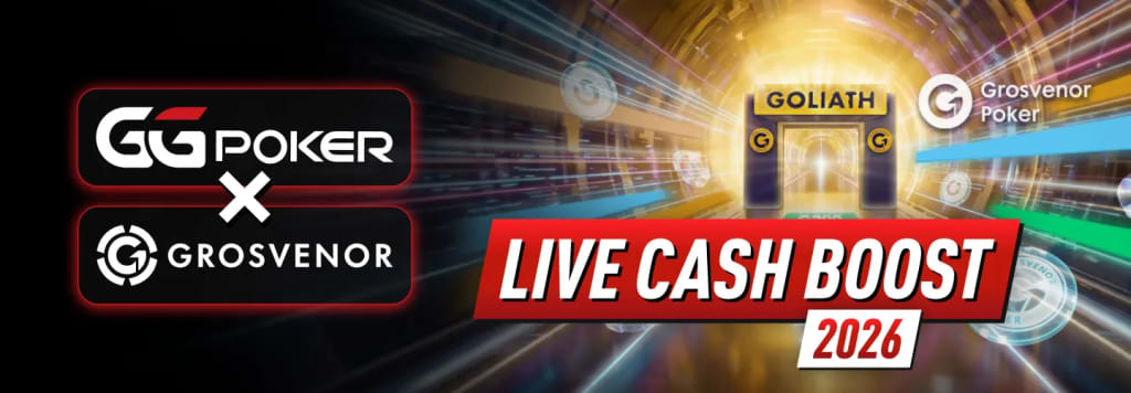 GGPoker Grosvenor Partnership - Live Cash Boost 2026
