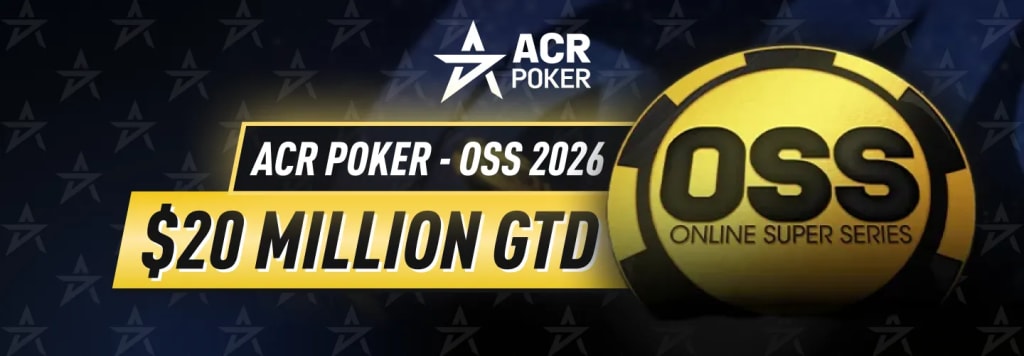 ACR Poker Online Super Series 2026 - $20M Guaranteed Across 171 Events