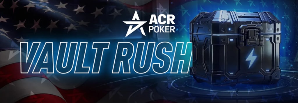 ACR Poker Vault Rush promo - free weekly keys with promo code SMPBONUS