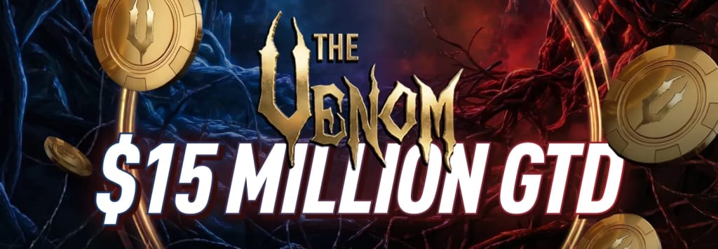 ACR Poker Venom 2026 with four starting flights left and $15 million guaranteed