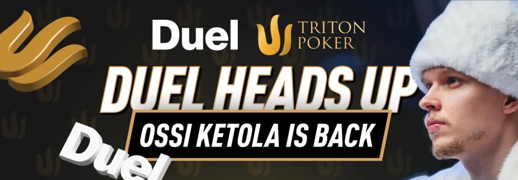 Ossi Ketola at the Duel Heads Up table during the Triton Super High Roller Series in Jeju