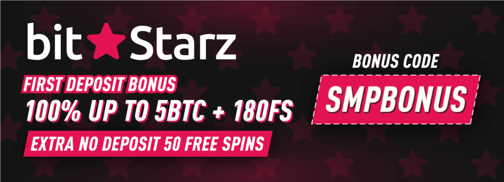 Best BitStarz Bonus Code - SMPBONUS Code | 100% up to 5BTC + 180FS - Extra No deposit 50 Free Spins
