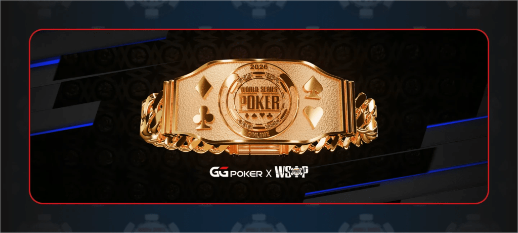 GGPoker WSOP Online 2026 gold bracelet award