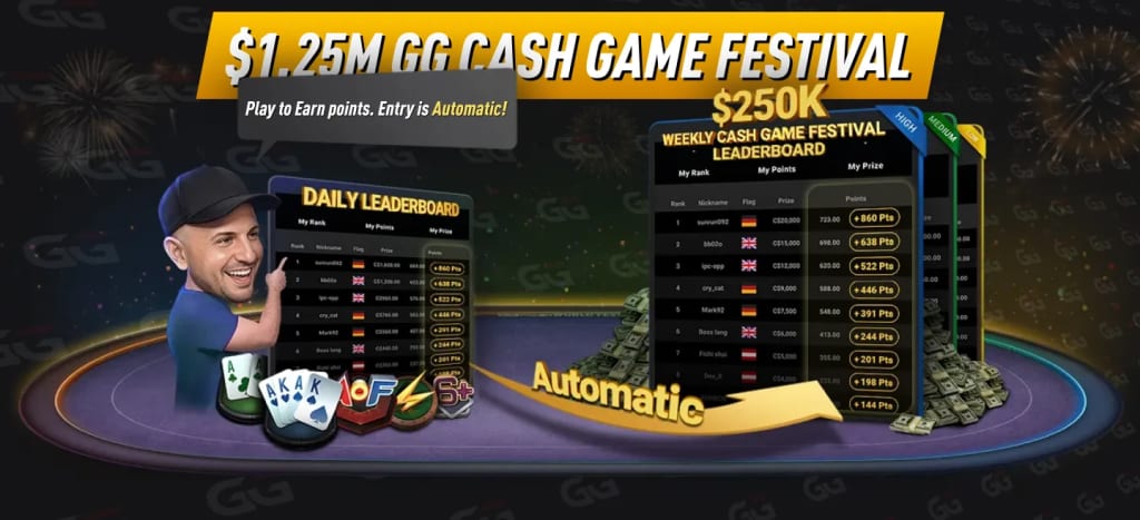 $1.25M GG Cash Game Festival - For Cash Game Players