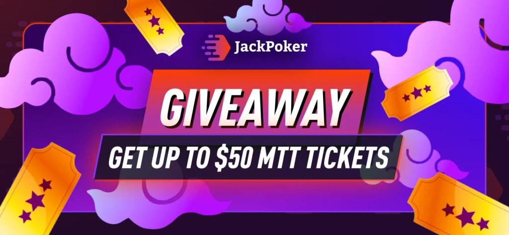 JackPoker Free Tournament Tickets up to $50