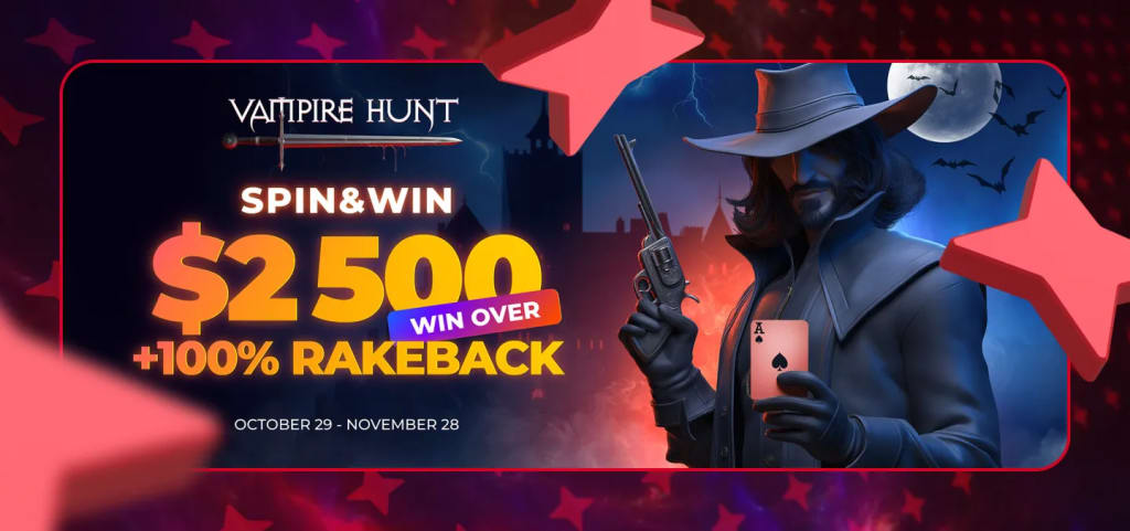 Vampire Hunt: Slay Dracula & Claim 100% Rakeback!