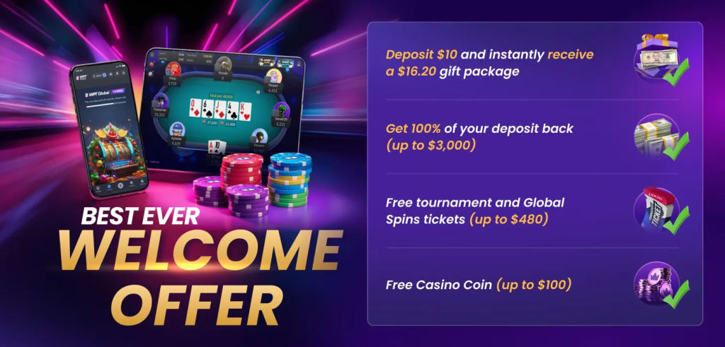 WPT Global Bonus Code - Best Ever Poker Welcome Offer