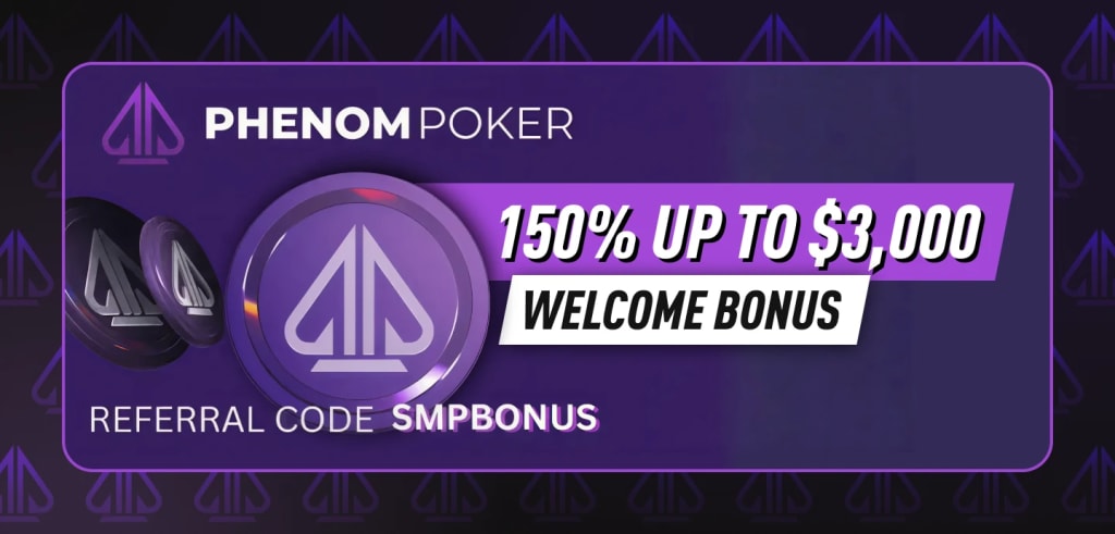 Phenom Poker - first deposit bonus offer