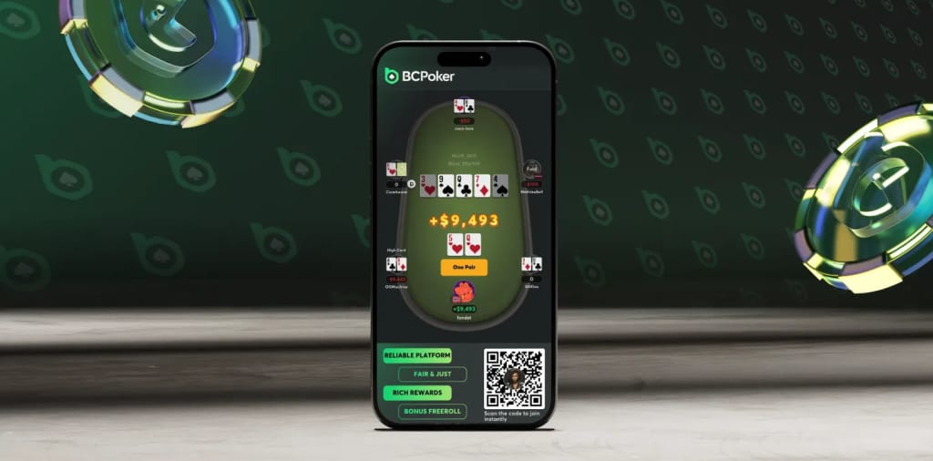 $9,493 Pot on BCPoker Mobile App