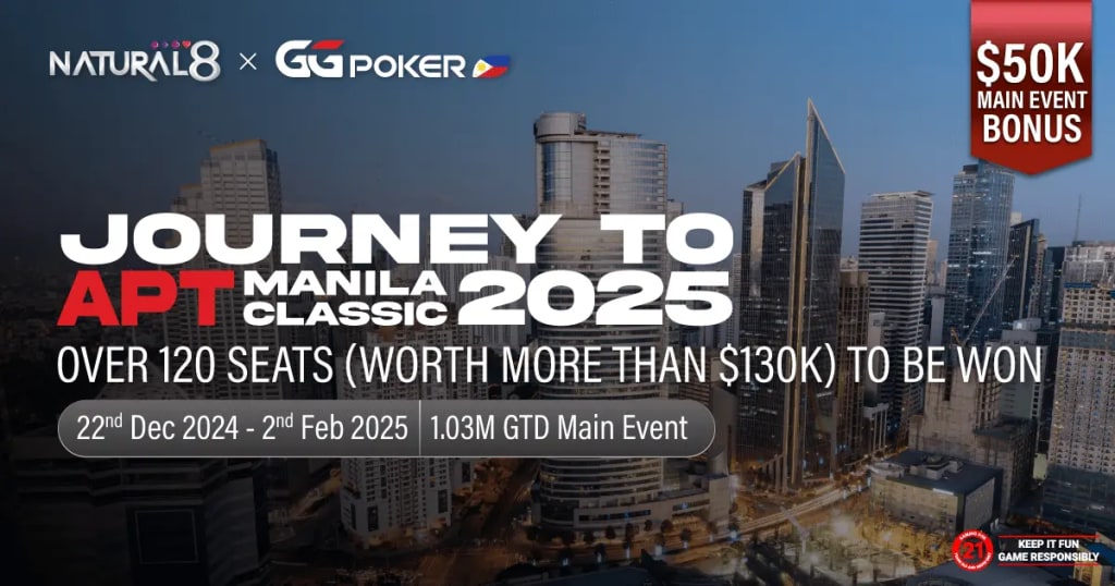 Asian Poker Tour Kicks Off 2025 Season with PHP 143 Million (~US$ 2.4M) Guaranteed Manila Stop This February