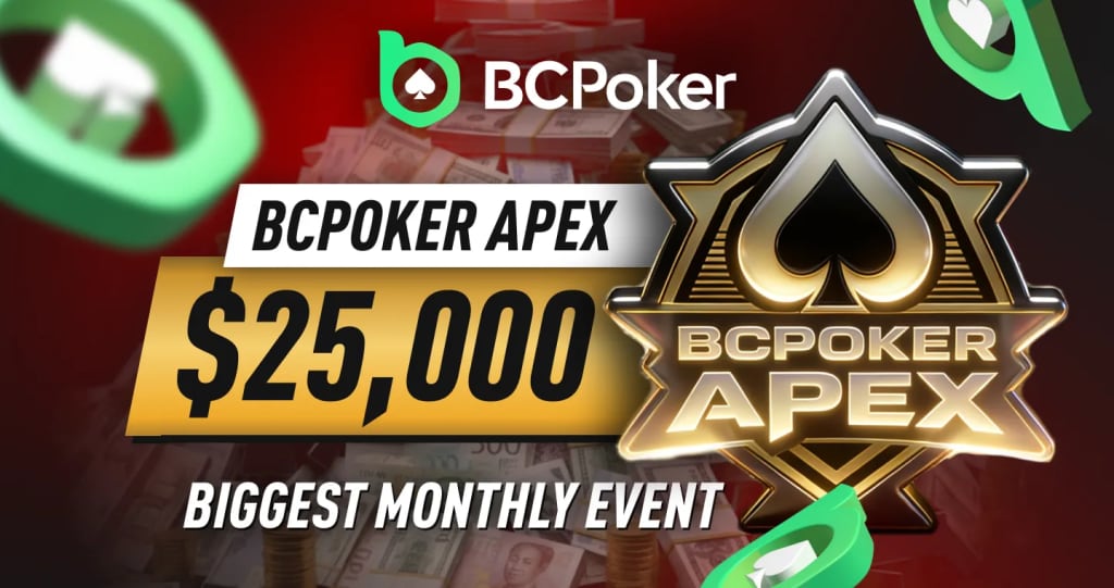 BC.Apex – New BCPoker $25,000 GTD Tournament