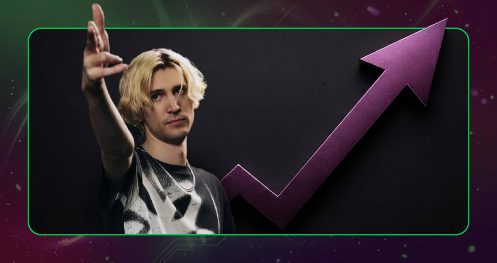 xQc net worth growing from 2018 to 2026, reaching about $50 million