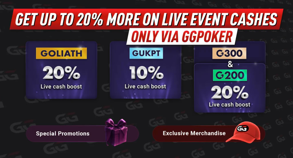 GGPoker Grosvenor Casinos Cash Boosts