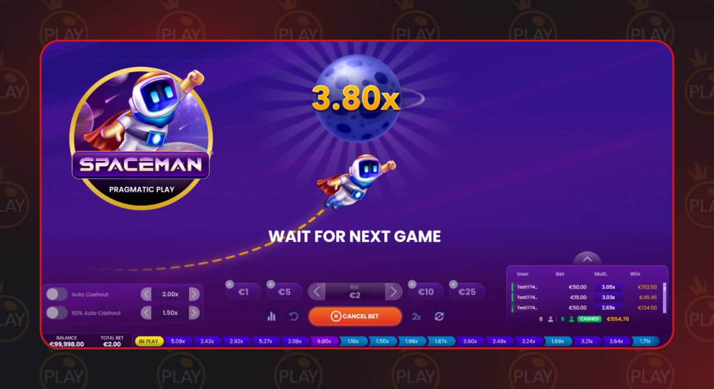 Spaceman crash game by Pragmatic Play - astronaut multiplier game