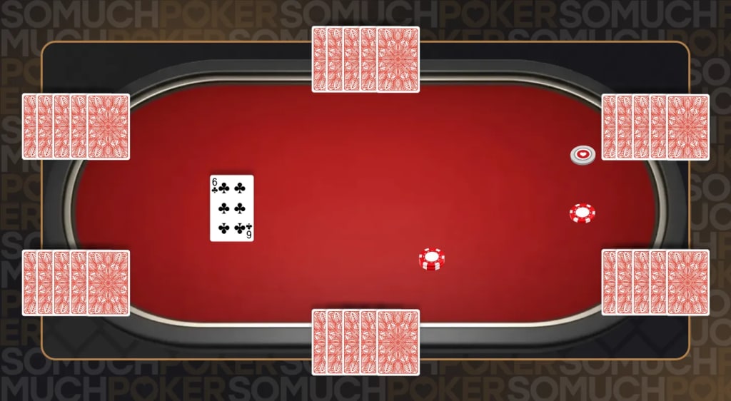 The first card of the flop is revealead before the first betting round