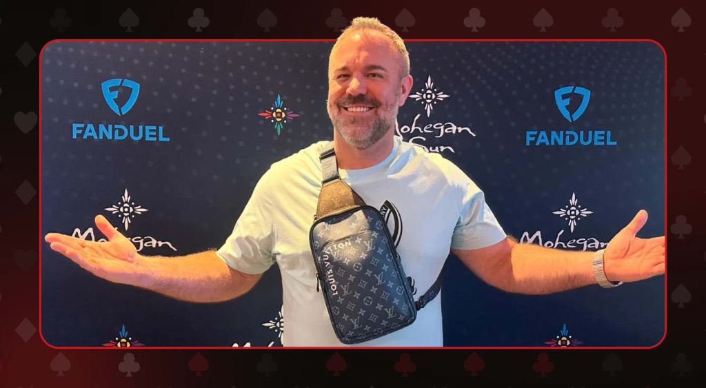 Mr. Hand Pay at an iGaming event, reflecting his casino brand partnerships