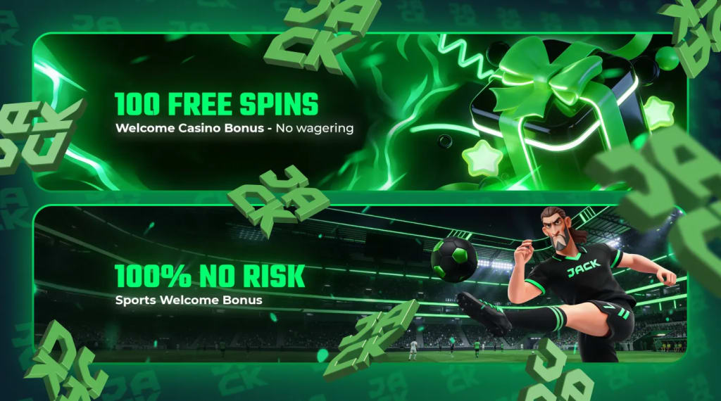 Jack Casino promo code SMPBONUS - Free Spins and No Risk Sports Bet