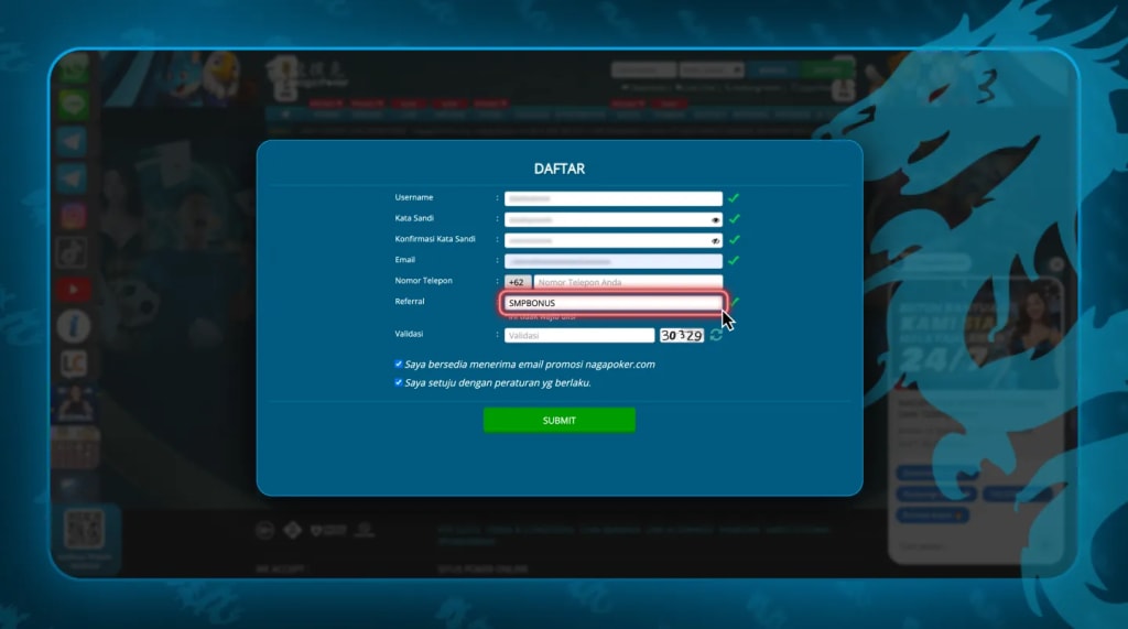 Sign up at NagaPoker - use promo code SMPBONUS