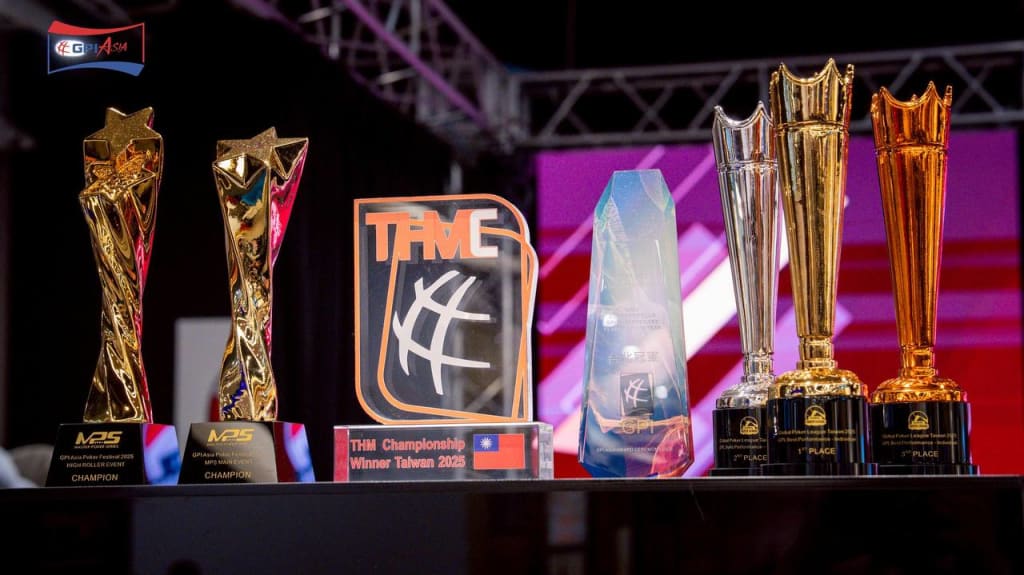 GPI Asia Poker Festival trophies