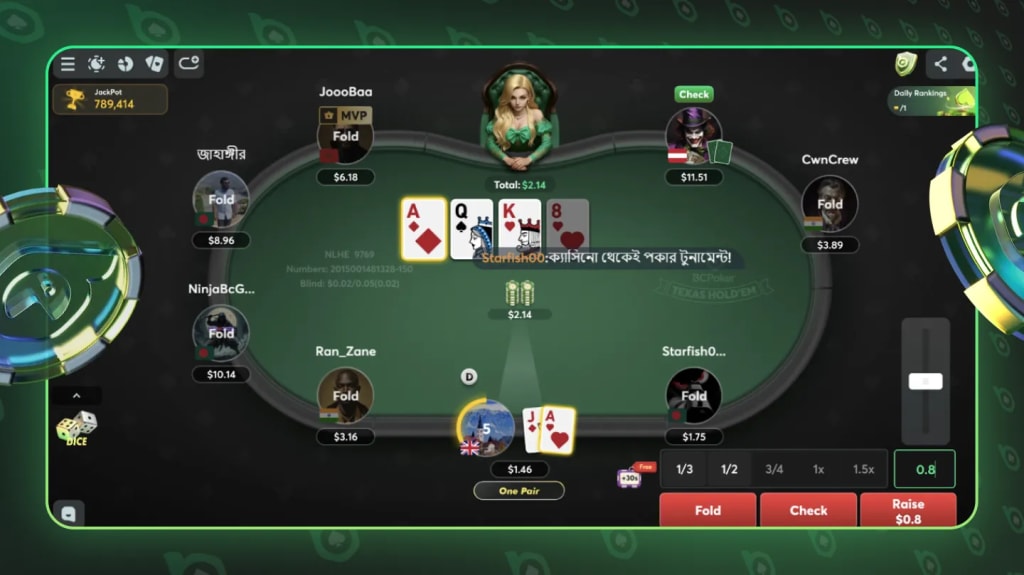 BCPoker Updated Gameplay
