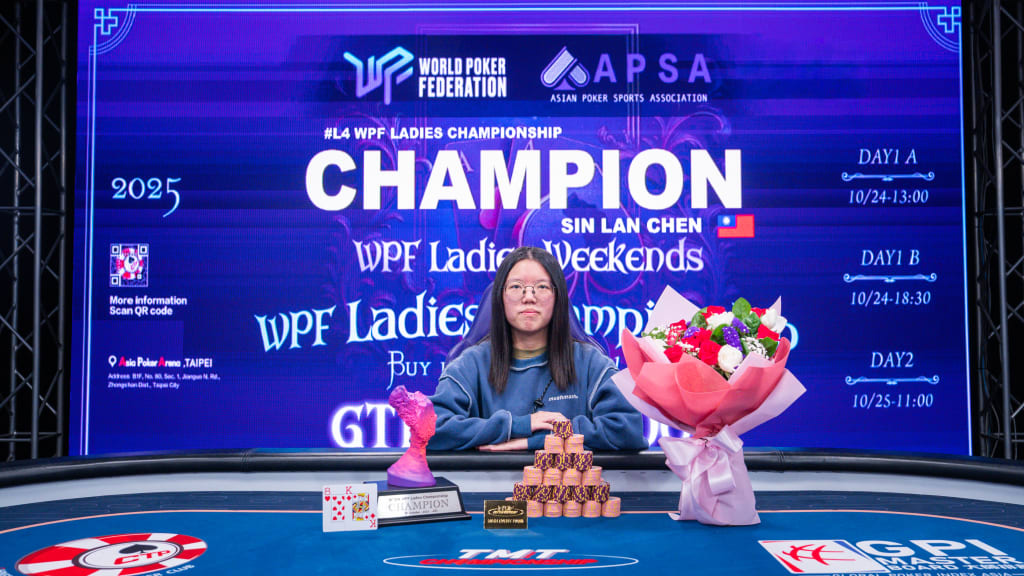 WPF Ladies Championship Winner Sin Lan Chen