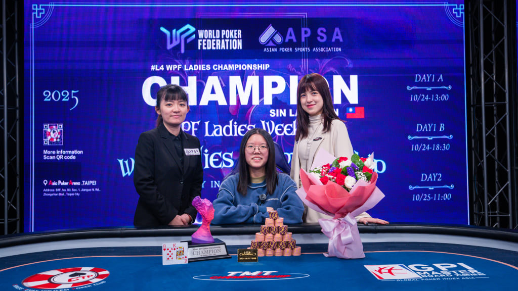 Sin Lan Chen WPF Ladies Championship Winner