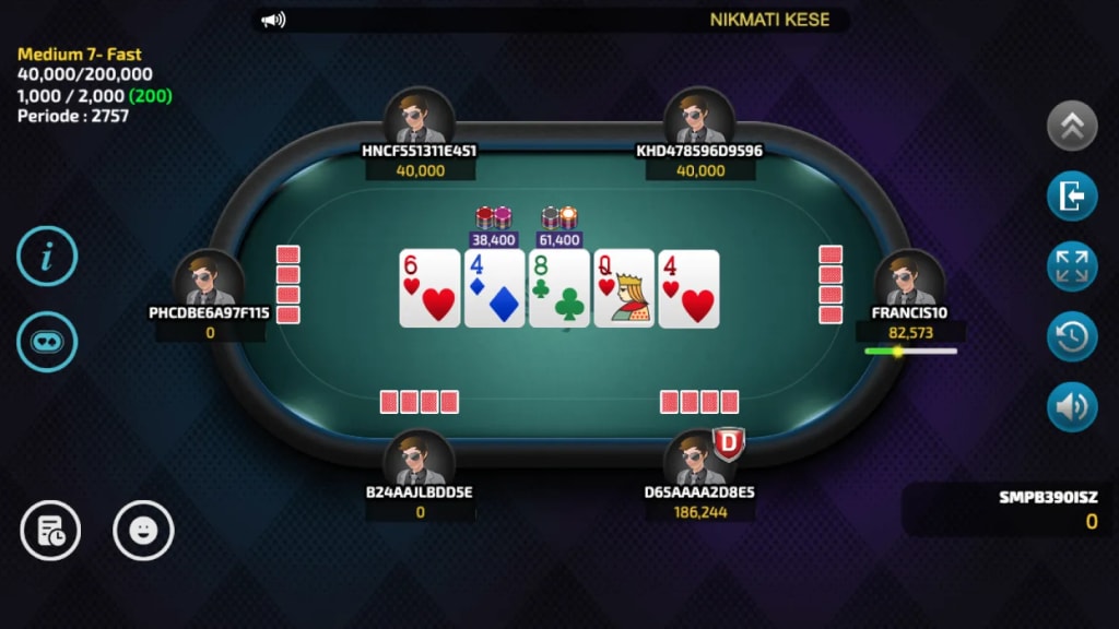 NagaPoker Pot Limit Omaha poker tables