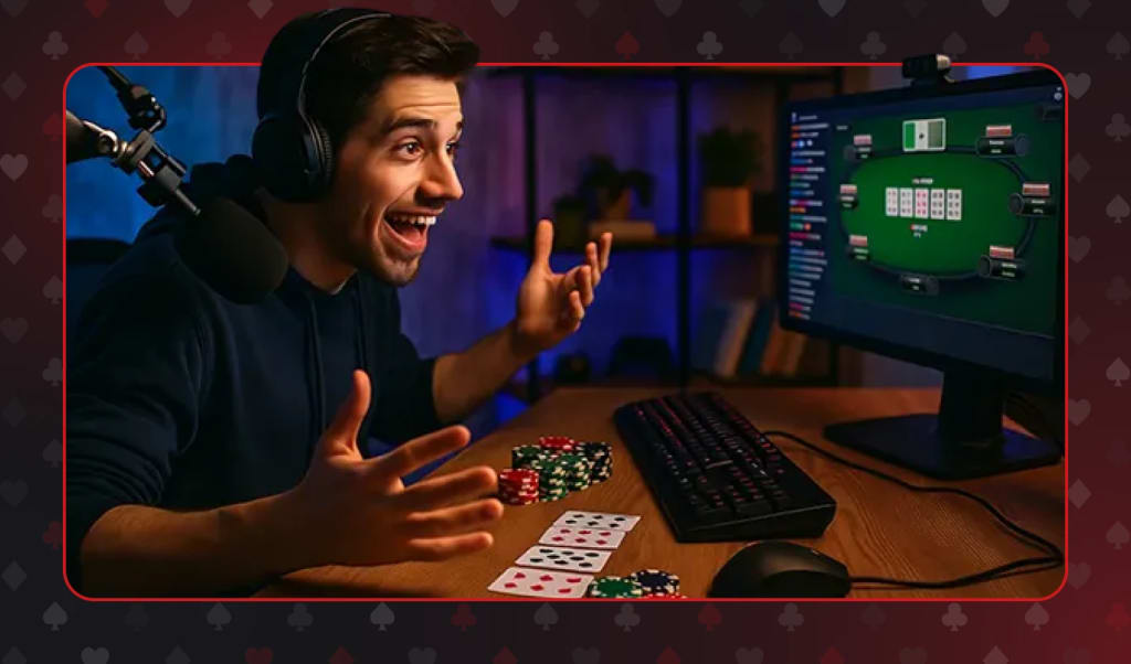 Watching reputable poker streamers play is entertaining as well