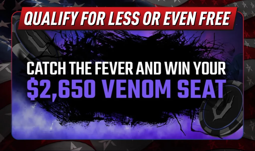 Catch the Venom Fever and win your $2,650 ACR Poker Venom seat