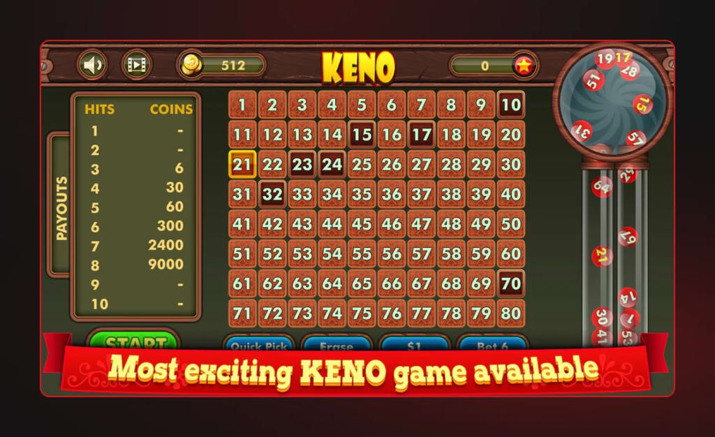 Online Keno - Casino Games