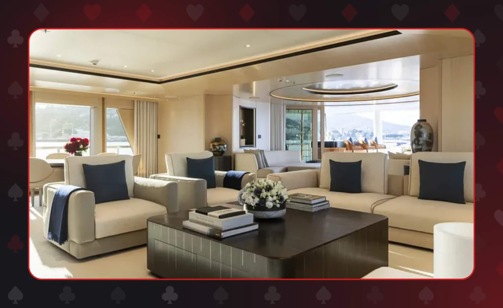 PokerStars founder yacht from the inside