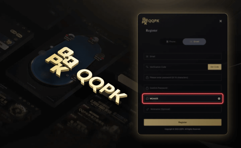 QQPK Invite Code - Bonus Code Sign Up