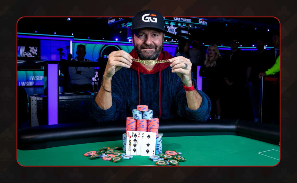 Daniel Negreanu with 8 WSOP bracelets