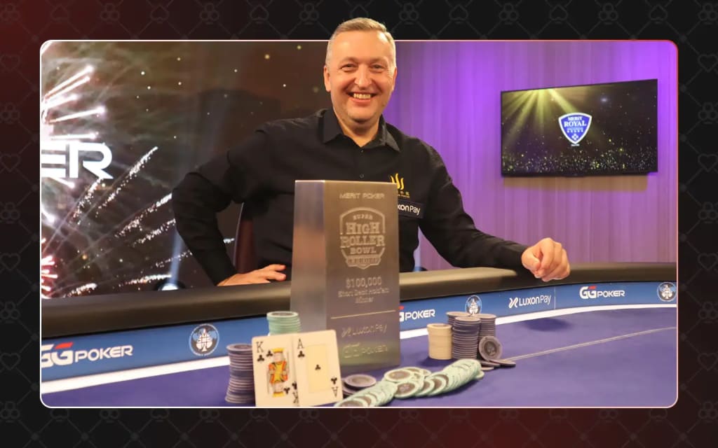 Tony G winning a Short Dech Poker tournament