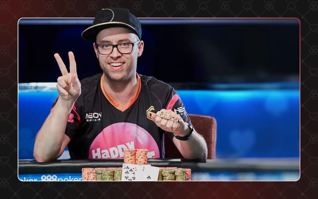 Robert Campbell with WSOP braclet