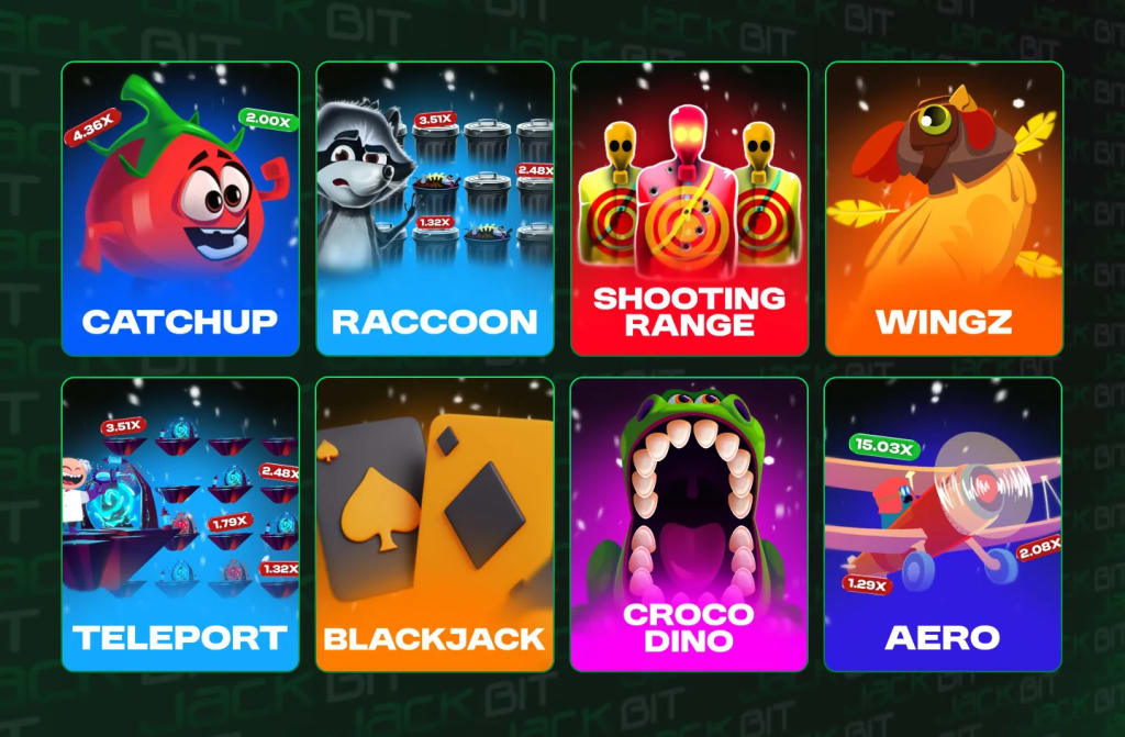 Jackbit Instant Casino Games