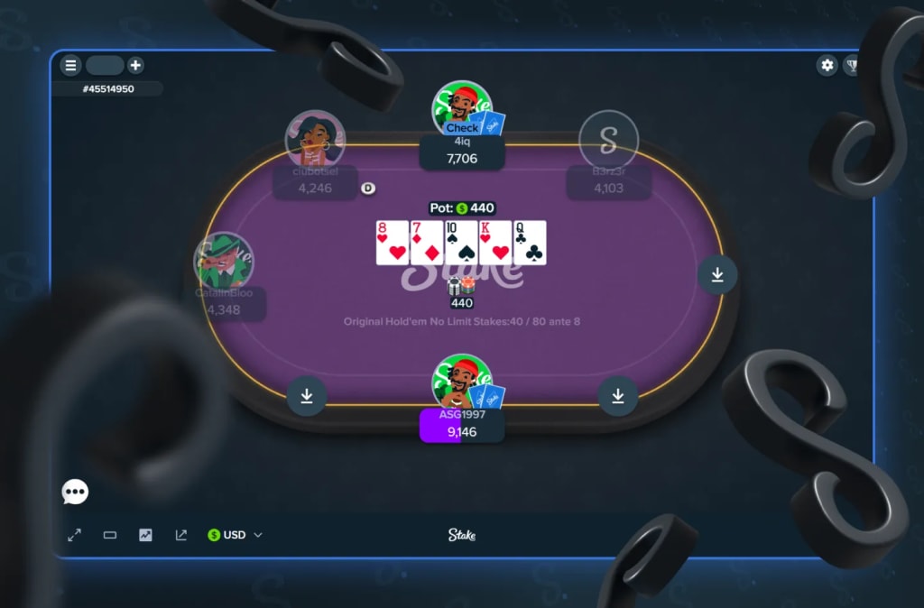 Stake Poker Tournaments Gameplay