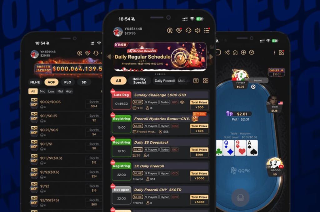 QQPK App - Amazing Poker Actions