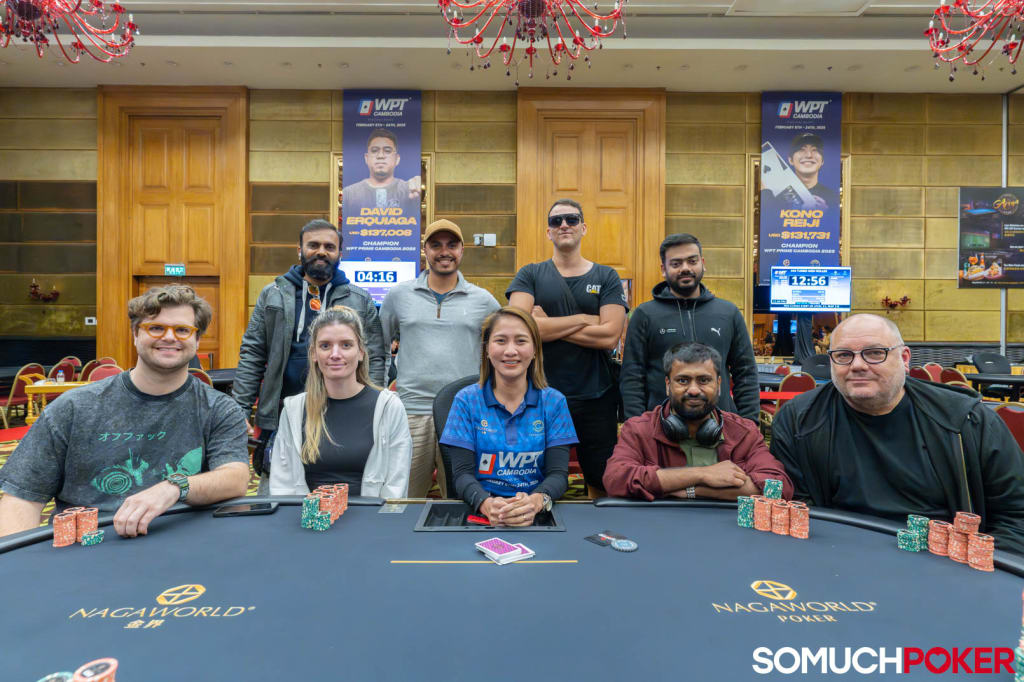 Bert Perry and Jennifer Cassell final table of WPT Cambodia Megastack