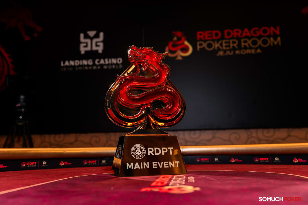 Red Dragon Poker Tour Jeju Main Event trophy
