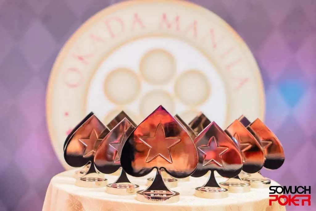 PokerStars LIVE Manila trophies