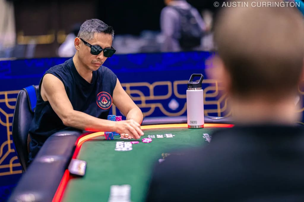 Xixiang Luo heads up at 2025 WSOP