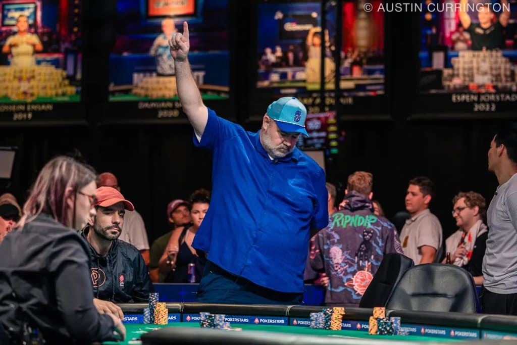 John Wasnock at 2025 WSOP Main Event