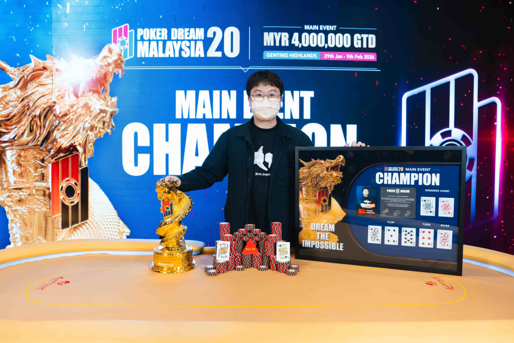 Poker Dream 20 Main Event Champion Donghai Huang