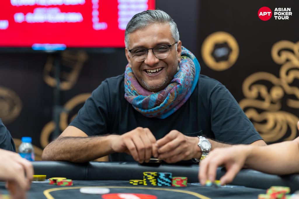 Ankit Ahuja poker (photo courtesy of Asian Poker Tour)