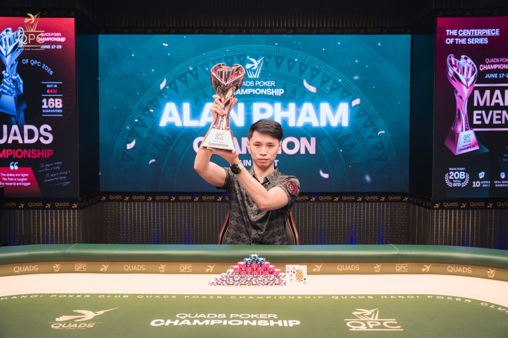 Quads Poker Championship Main Event Champion Alan Pham