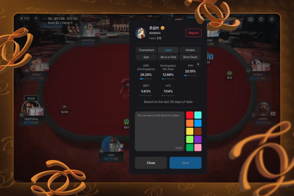 Built-in Poker Hud