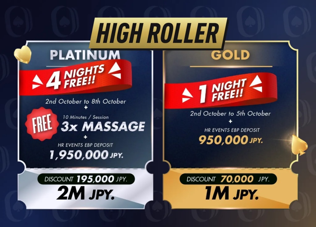 Early Bird Packages - USOP Poker High Roller