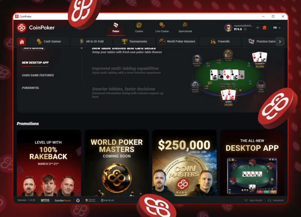 The New CoinPoker Software – Full Platform Migration